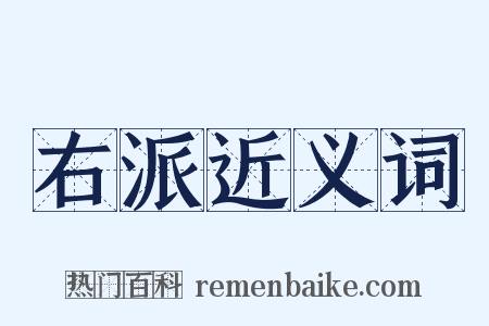 右派近义词是什么意思的图片